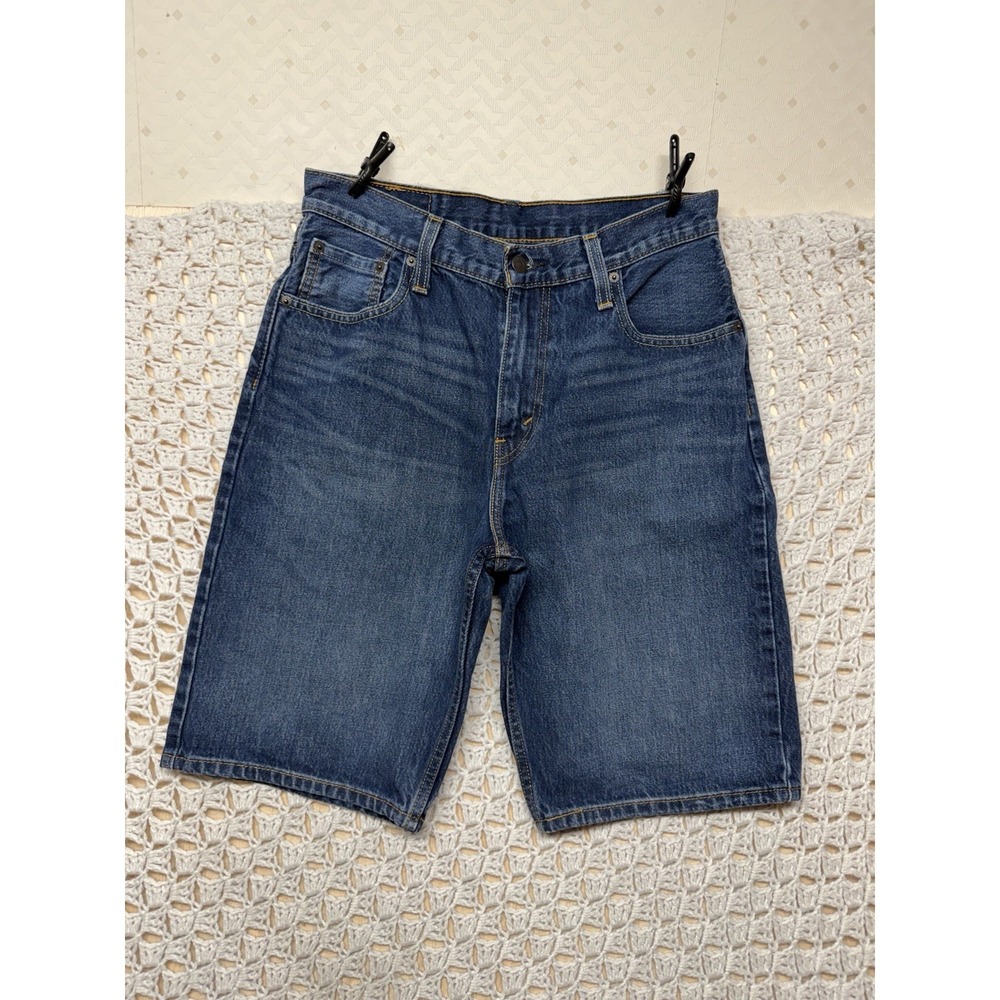 Levis 569 Jean Shorts Mens W30 Blue Denim Regular Straight Workwear Casual‎